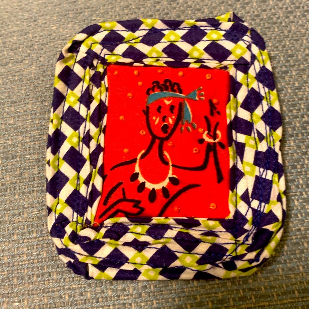 Artist Made Quilted & Beaded Tribal Man Pin/Brooch